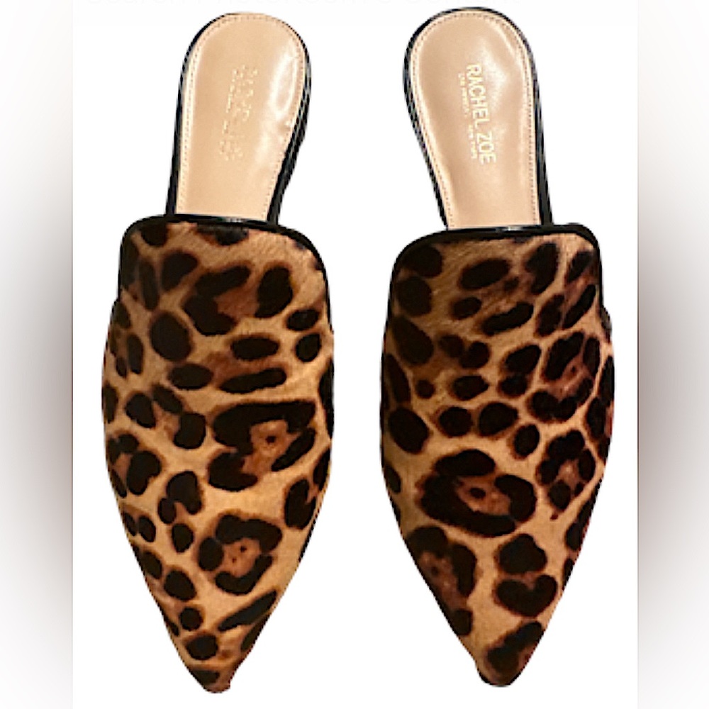 Rachel Zoe Leopard Print Pointed Slide - image 1